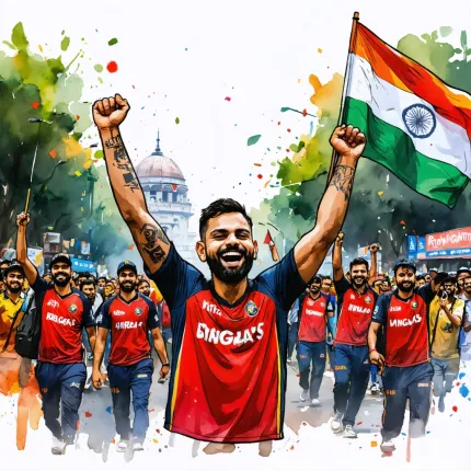 RCB Slavi Pobedu na IPL 2025: Triumpf RCB-a Izazvao Slavlje